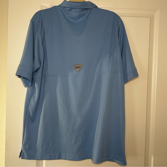 Columbia PFG Omni-Shade Polo Shirt XL Blue Performance Fishing Gear - Picture 8 of 14